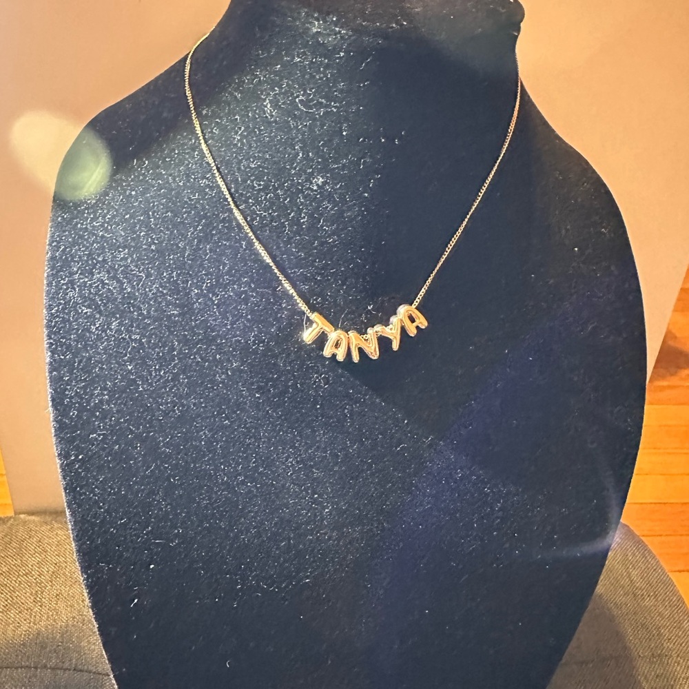 Rose gold tone 18"  Name Necklace "TANYA"